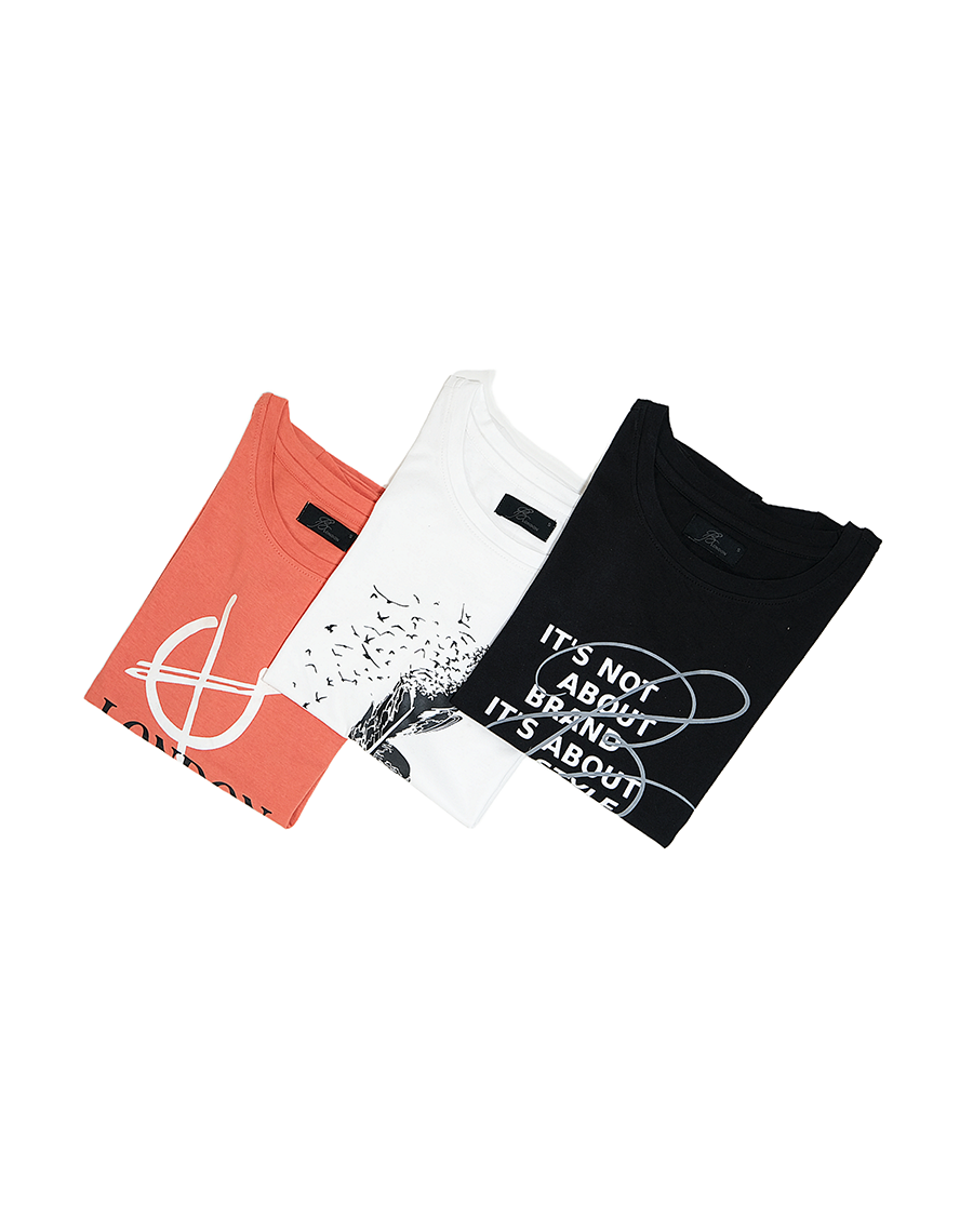 Quote of the Day T-shirt - Combo Pack of 3