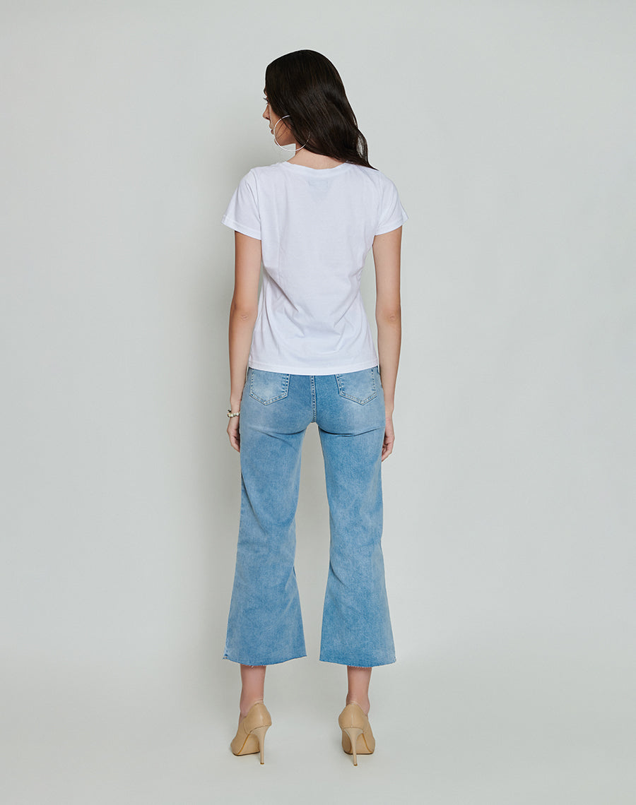 Light Blue Wide-legged Jeans