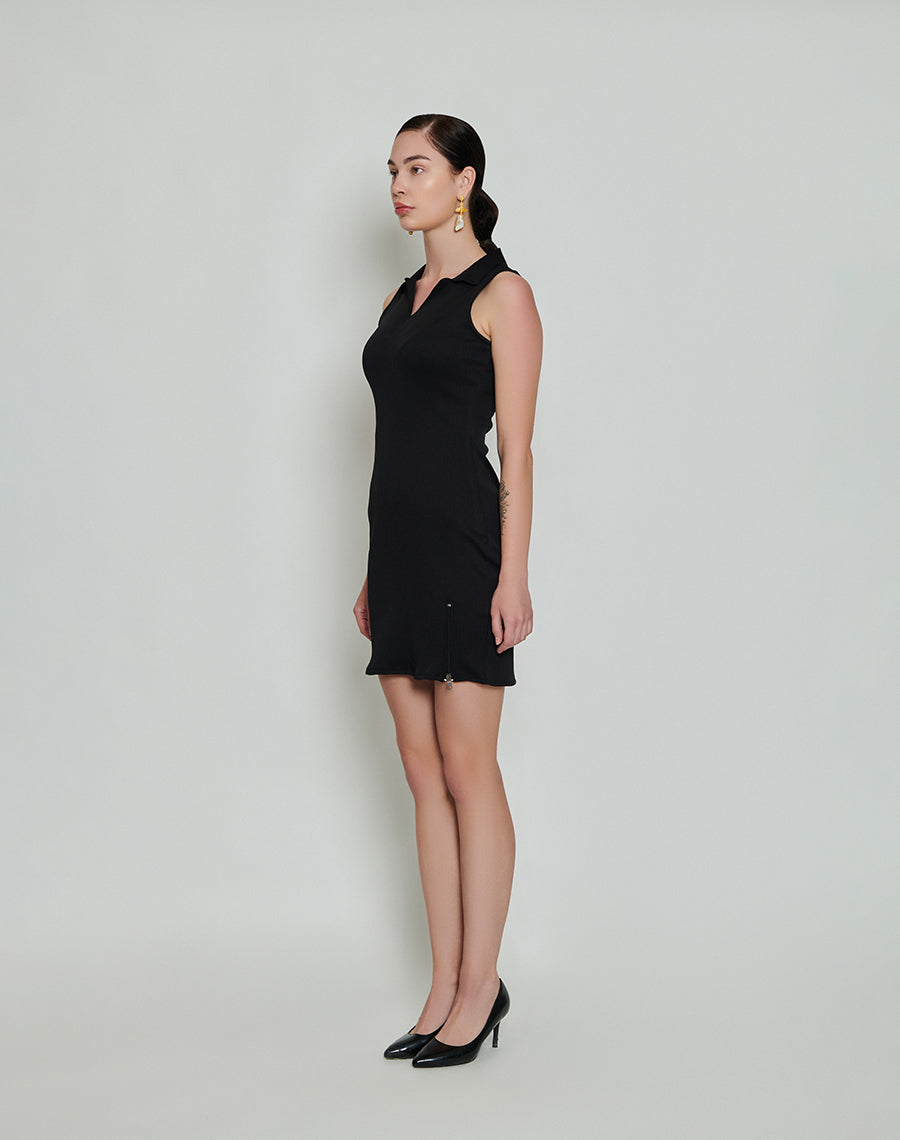 Short Bodycon Dress - Black