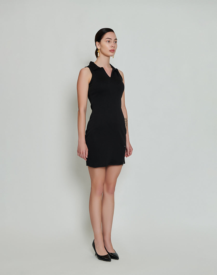 Short Bodycon Dress - Black