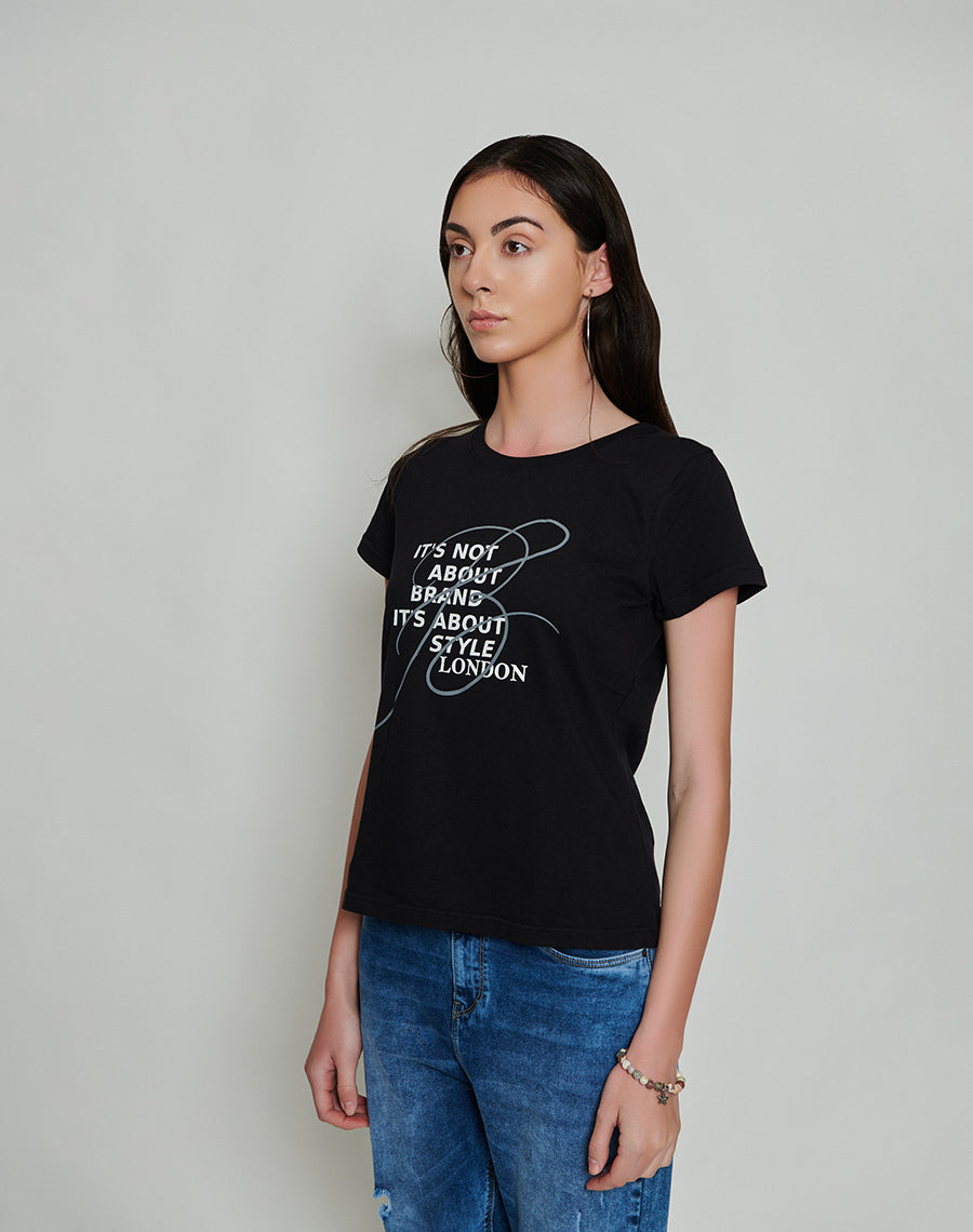 Quote Of The Day Black T-shirt