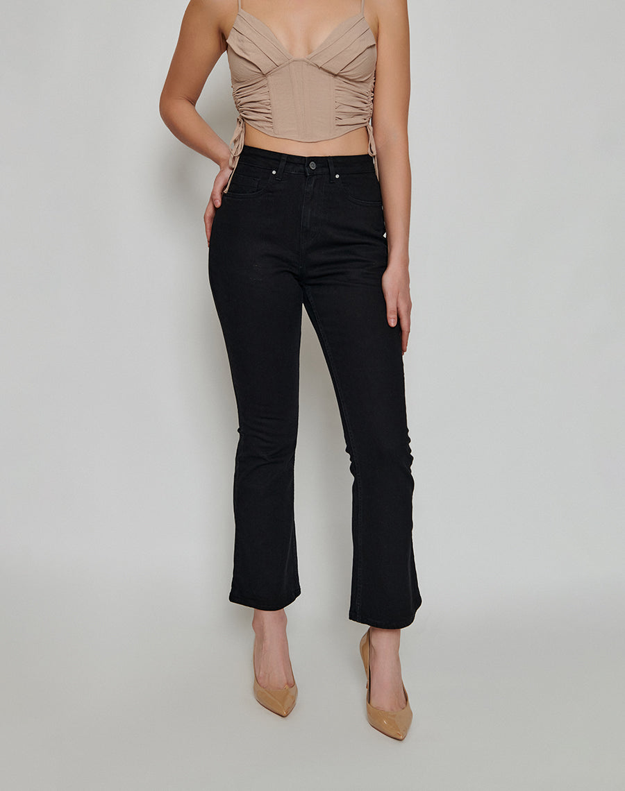 Retro Black Bootcut Jeans