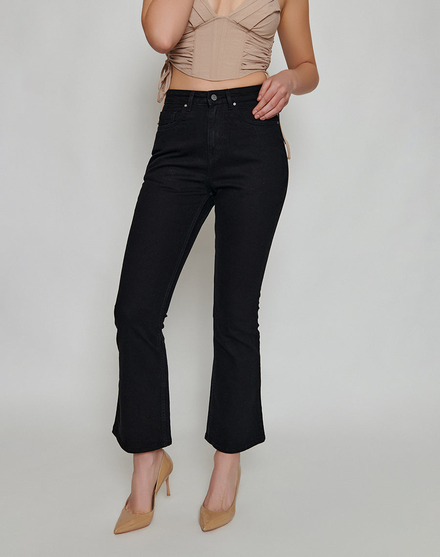 Retro Black Bootcut Jeans