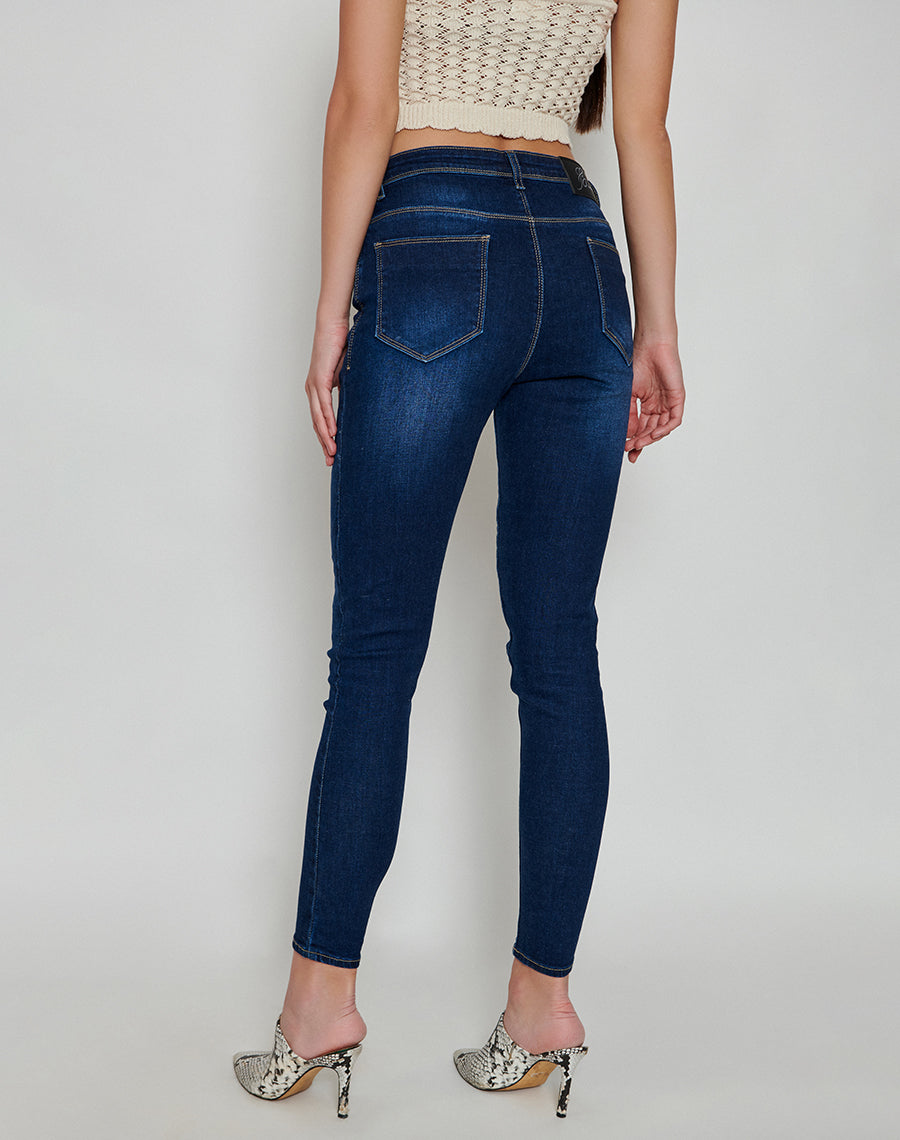 Millenial Dark Blue Skinny Fit Jeans