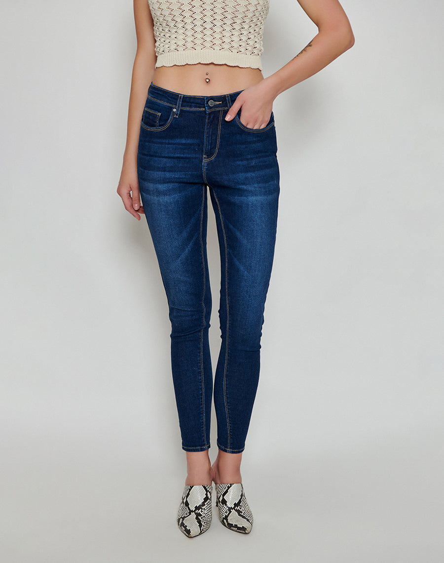 Millenial Dark Blue Skinny Fit Jeans