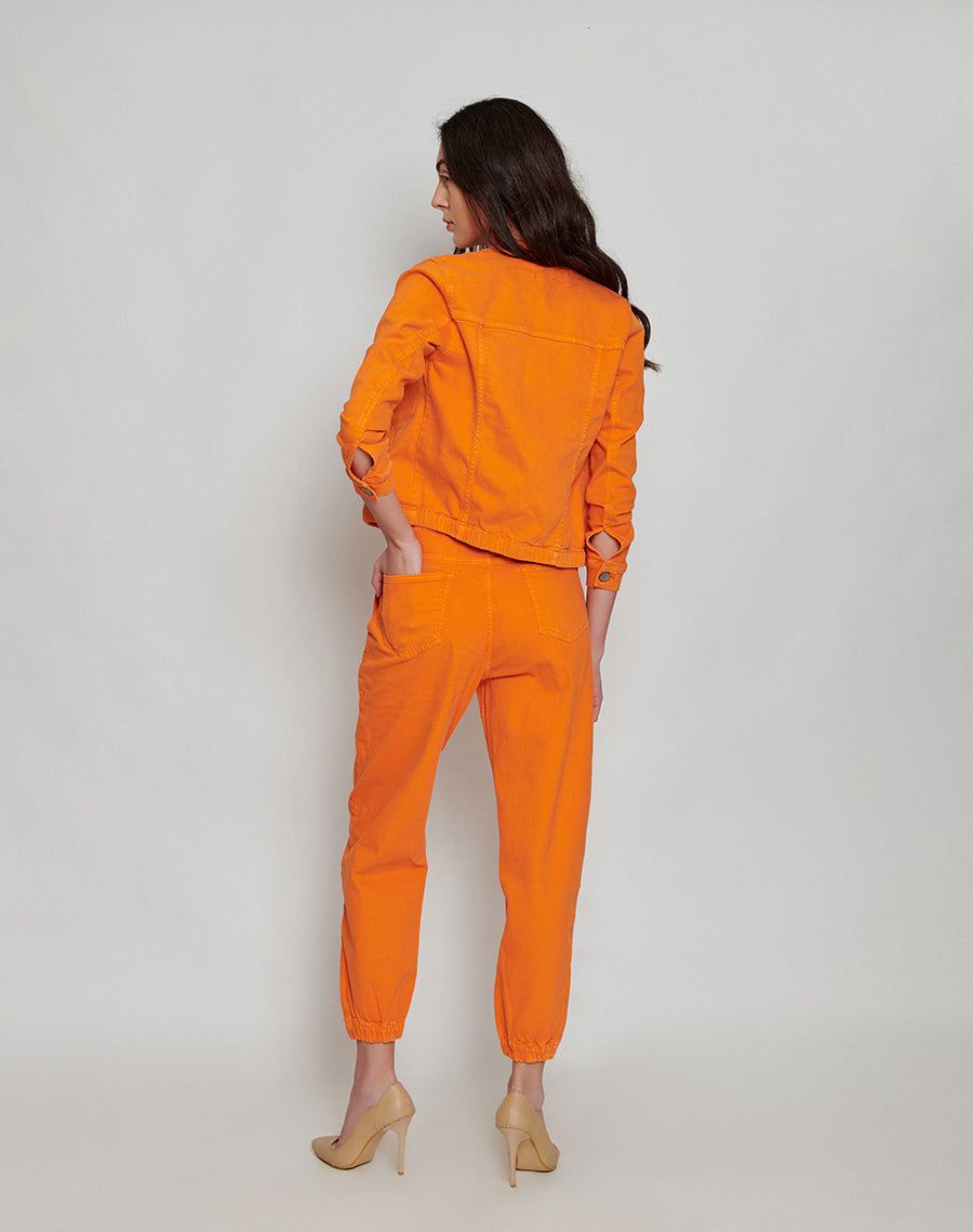 Comfort Chic Orange Slouchy Jeans